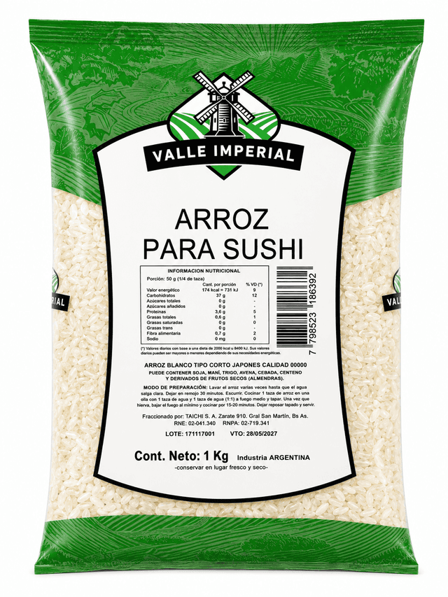 ARROZ PARA SUSHI X 1 KG
