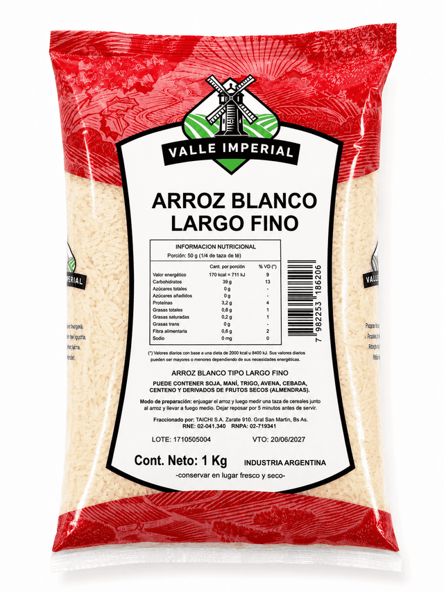 ARROZ BLANCO LARGO FINO X 1 KG ARROZ BLANCO LARGO FINO X 1 KG